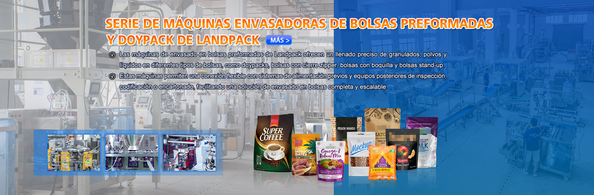 empaquetadora de bolsas prefabricadas