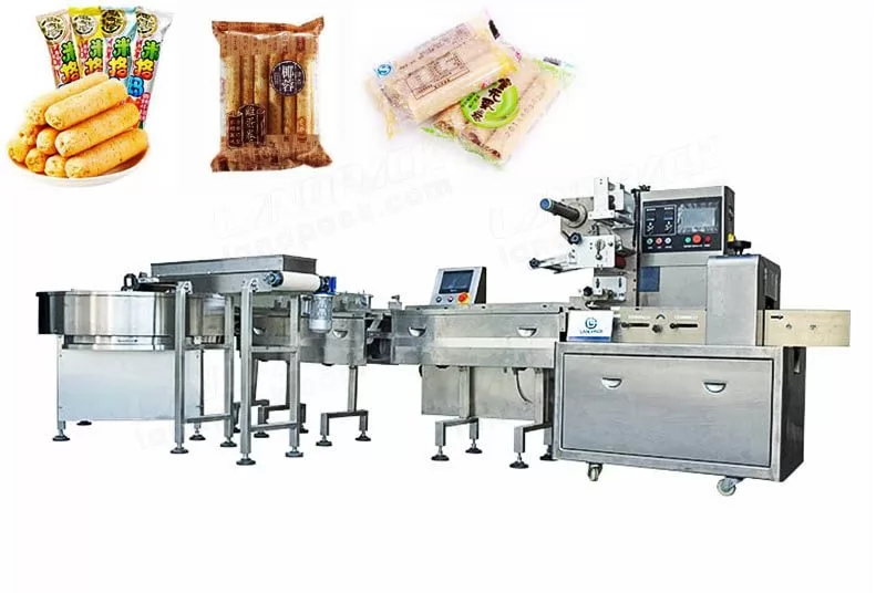 Food Bar Feeding And Packing Line For Chocolate Bar, Candy Bar Etc.