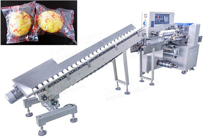 Spherical Fruit And Vegetable Flow Wrap Machine for Lemon, apples etc.