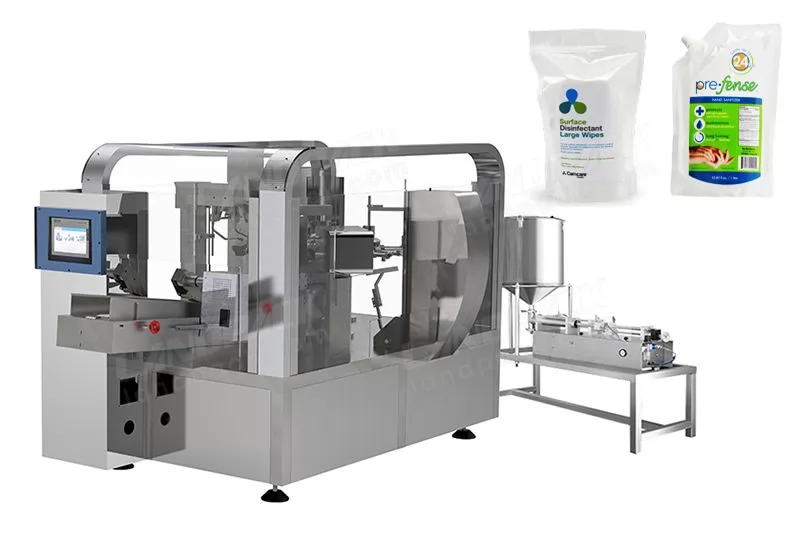 Alcohol Premade Pouch Fill And Seal Machine.