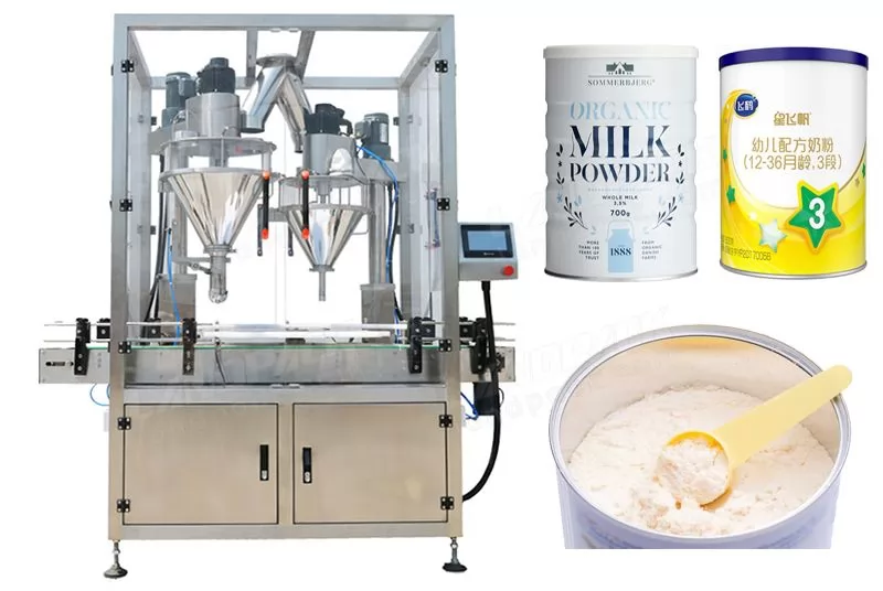 Automatic Powder Filling Machine Suitable For Cans Bottles And Tins