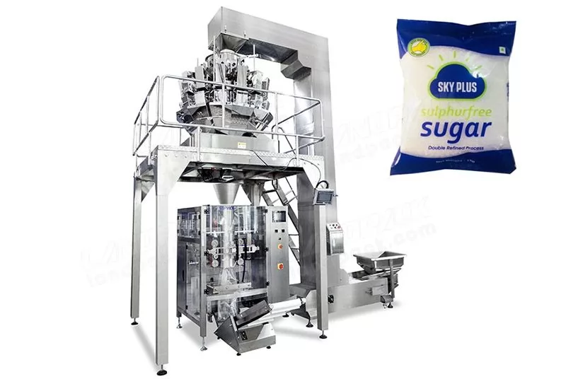 Máquina automática de pesaje y envasado de sal/azúcar