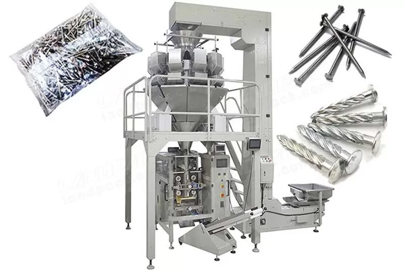Full Automatic Hardware/ Fastener/ Nail Packing Machine With Multihead Weigher