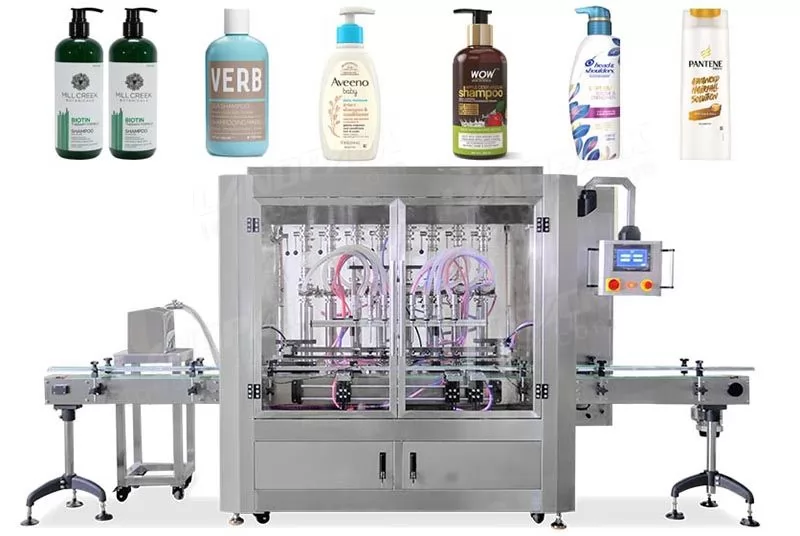 Máquina automática de llenado de botellas de champú/líquido de alta precisión