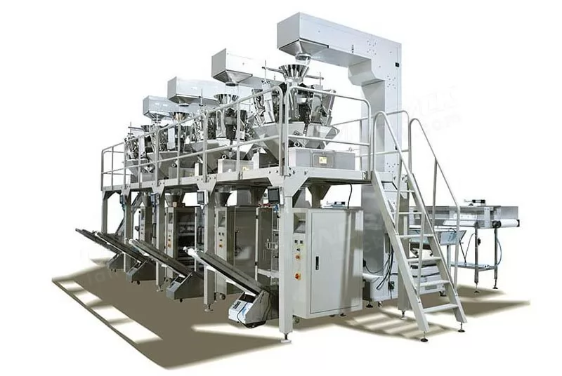 High Speed Pet Food Pouch Weighing And Packing System