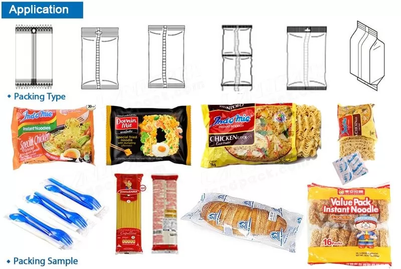 máquina de envasado de fideos instantáneos