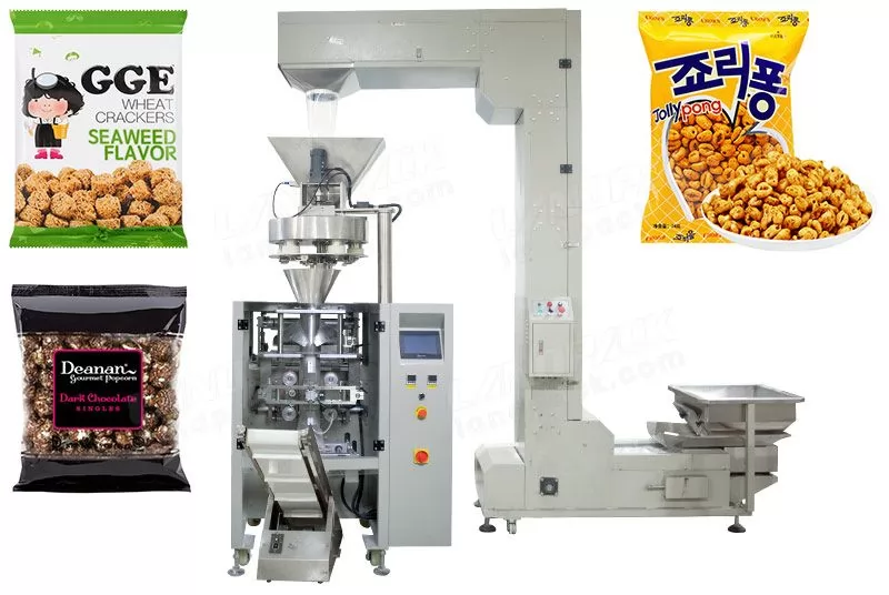 Automatic Popcorn Pouch Packing Machine With Volumetric Cup