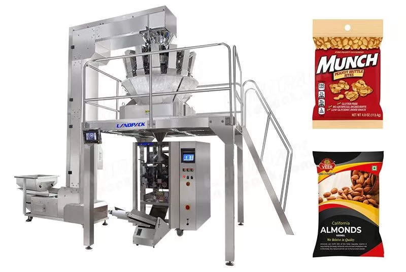 Máquina automática de pesaje y envasado de frutos secos/frijoles