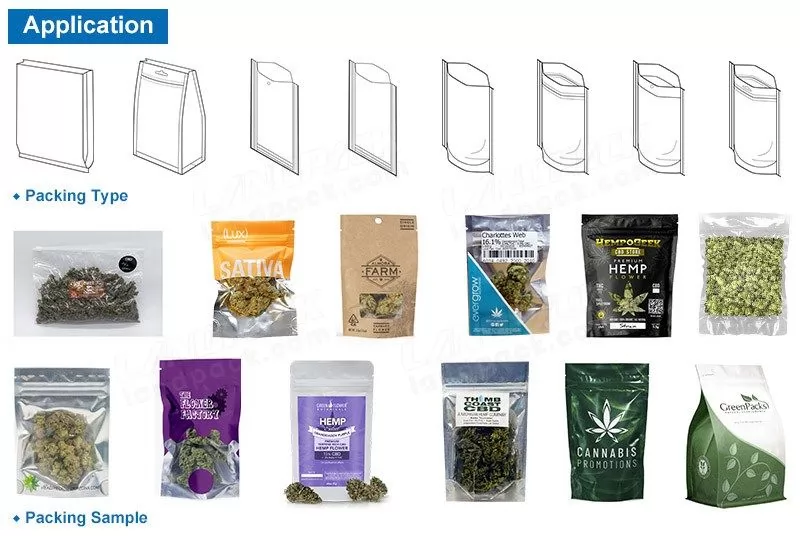 cannabis flower packaging machine