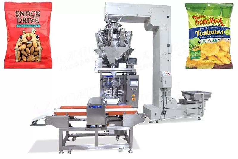 Automatic Dry Fruit Packing Machine With Nitrogen Gas And Metal Detector Function