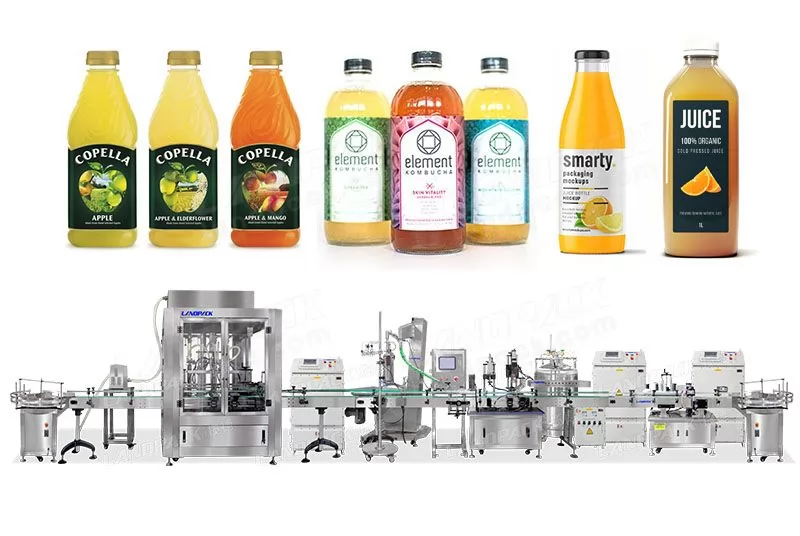 Full-Automatic Personalized Design Liquid Juice Filling Machine Line