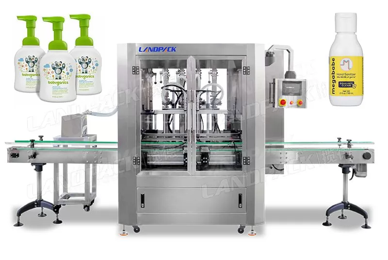 Automatic Liquid Hand Sanitizer Piston Filling Machine