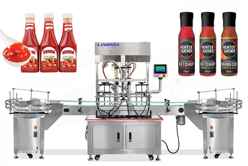 Automatic Ketchup Paste Bottle Filling Machine