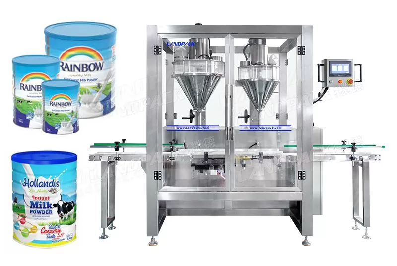 Máquina de llenado con pesaje de leche en polvo para botellas multifunción