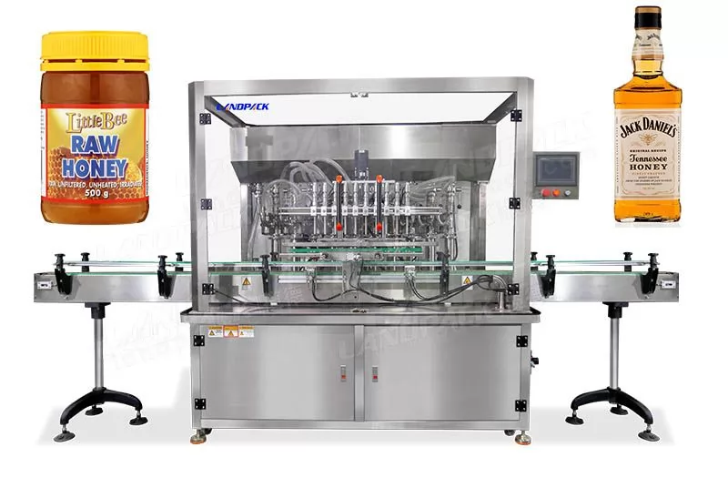 Automatic Honey Jar Liquid Piston Filling Machine