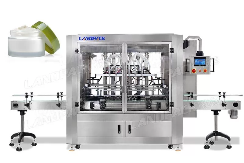 Automatic Cosmetic Lotion Paste Bottle Filling Machine
