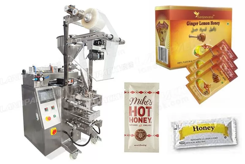 4 Side Sealing Vertical Honey Stick Packaging Machine