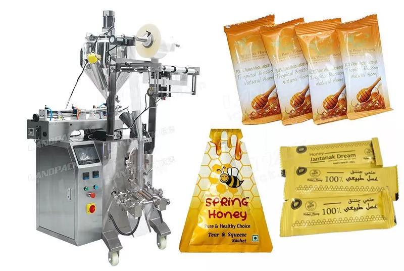 Automatic 3 Sides Sealing Honey Sachet Packaging Machine