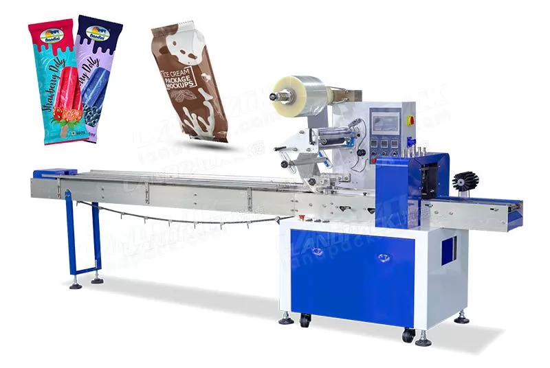 Automatic Ice Cream Popsicle Flow Packing Machine