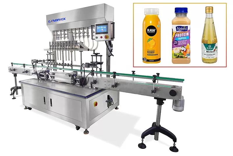 High Speed 10 Nozzles Gravity Type Liquid Filling Machine