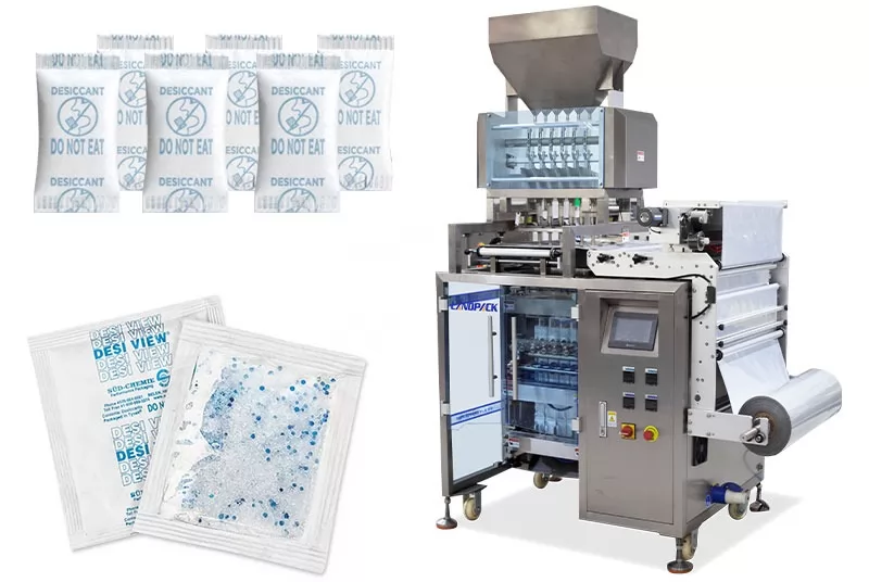 6 Lane Desiccant 3/4 Sealing Sachet Packing Machine