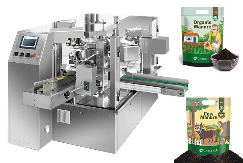 Multi-function Premade Pouch Rotary Packing Machine For Fertilizer/ Vermicompost