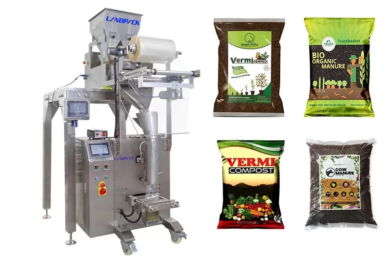 Automatic Fertilizer Pouch Vertical Packing Machine With Linear Weigher