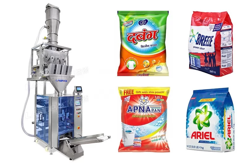 Máquina automática de envasado vertical de detergente en polvo Ffs