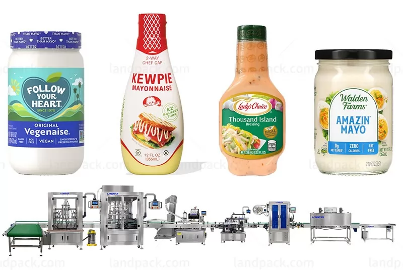 Fully Automatic Project Bottle/Jar Mayonnaise Filling Machine Line