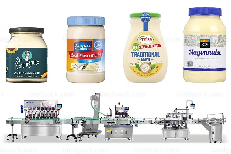 Automatic Mayonnaise Filling And Capping Machine Line Project