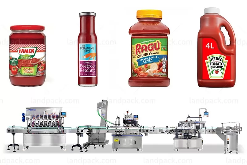 Automatic Ketchup Filling And Capping Machine Line Project