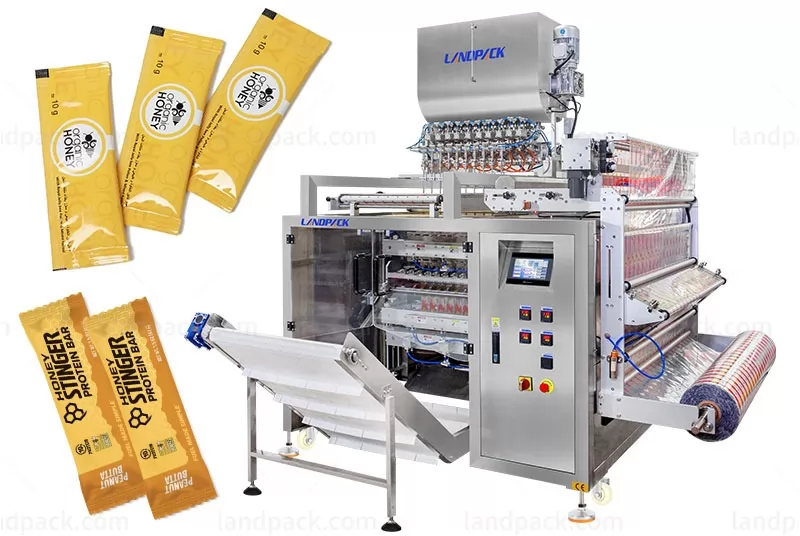 High Speed Honey Multi Lane 3/4 Sealing Sachet Packaging Machine