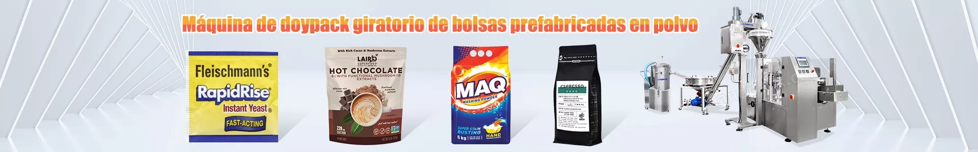 Máquinas rotativos de bolsas prefabricadas