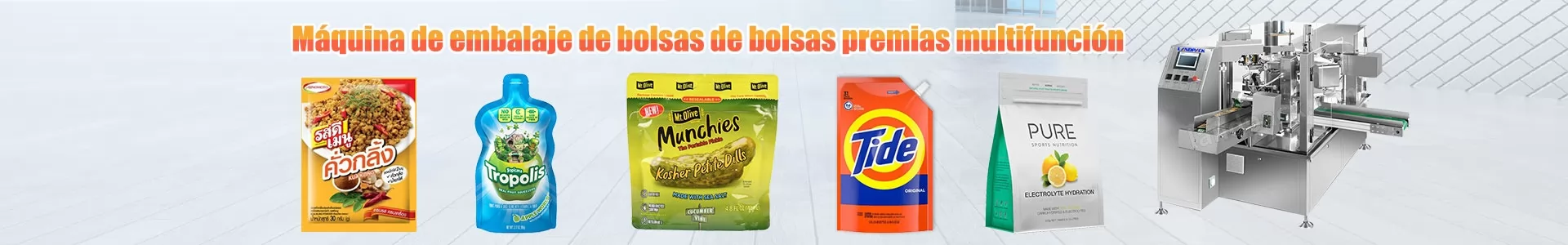 Máquinas rotativos de bolsas prefabricadas