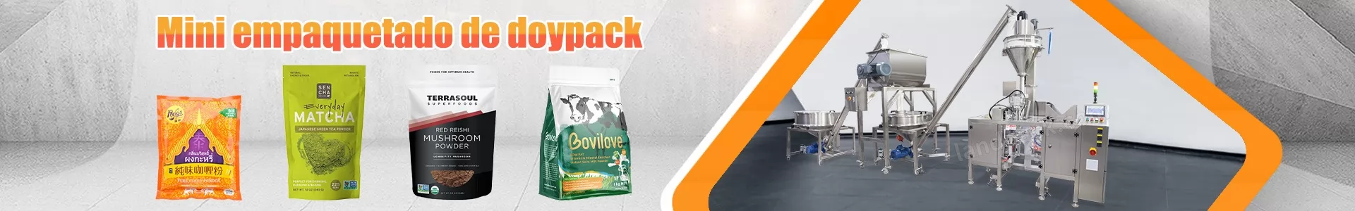 Mini máquina envasadora Doypack