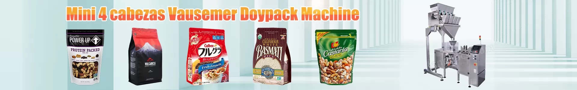 Mini máquina envasadora Doypack