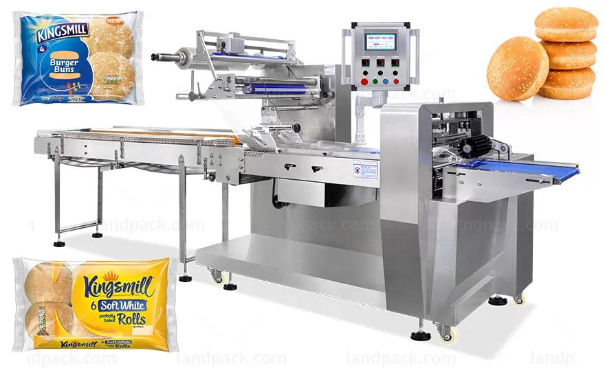 Máquina de envasado horizontal de galletas servo de alta velocidad