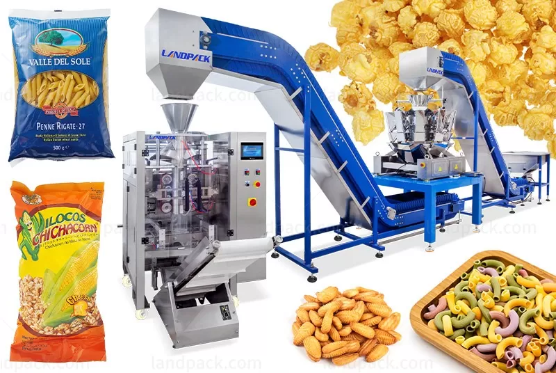 Máquina de Envasado Vertical Automática para Aperitivos/Snacks (con Elevación Secundaria)​