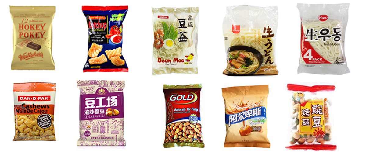 Semi-automatic small packet rice noodle packaging machine